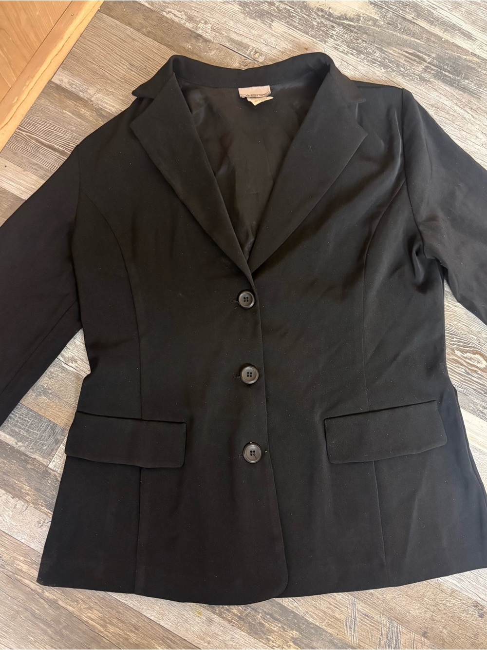 Women's SHED Black Tailored Blazer Jacket - Classic Three-Button